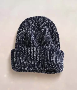 Chunky Marled Yarn And Solid Color Soft Knit Hat