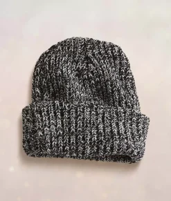 Chunky Marled Yarn And Solid Color Soft Knit Hat