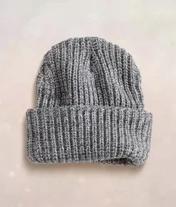 Chunky Marled Yarn And Solid Color Soft Knit Hat