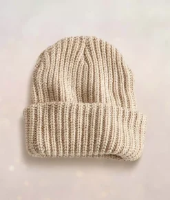 Chunky Marled Yarn And Solid Color Soft Knit Hat