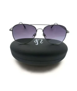 Jordan By Nayked Apparel Flat Lens Aviator Sunglasses With Sunglass Case And Microfiber Cloth