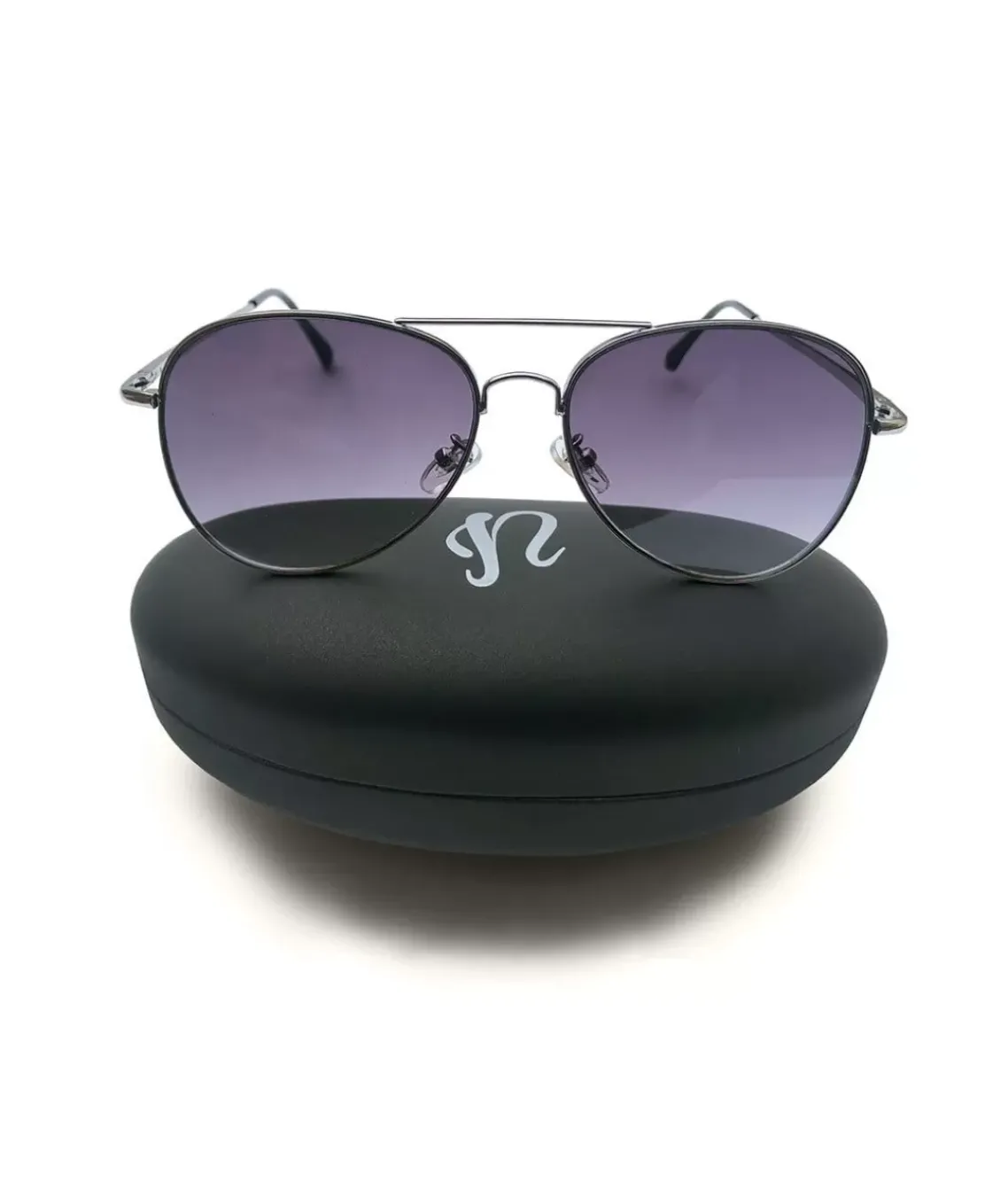 Jordan Polarized Aviator Sunglasses With Sunglass Case And Microfiber Cloth