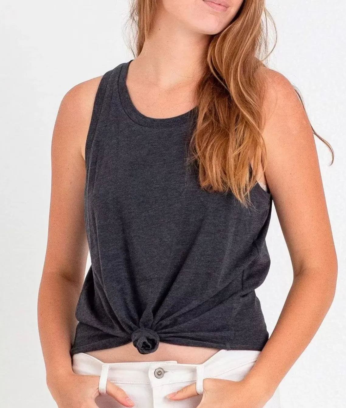Ladies Ridiculously Soft Lightweight Knotted Tank