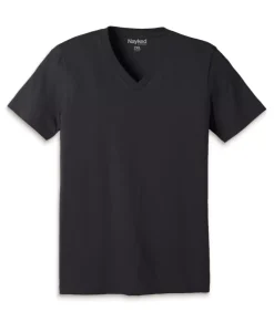 Men'S Classic Cotton Big Short Sleeve V-Neck T-Shirt