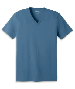 Men'S Classic Cotton Big Short Sleeve V-Neck T-Shirt