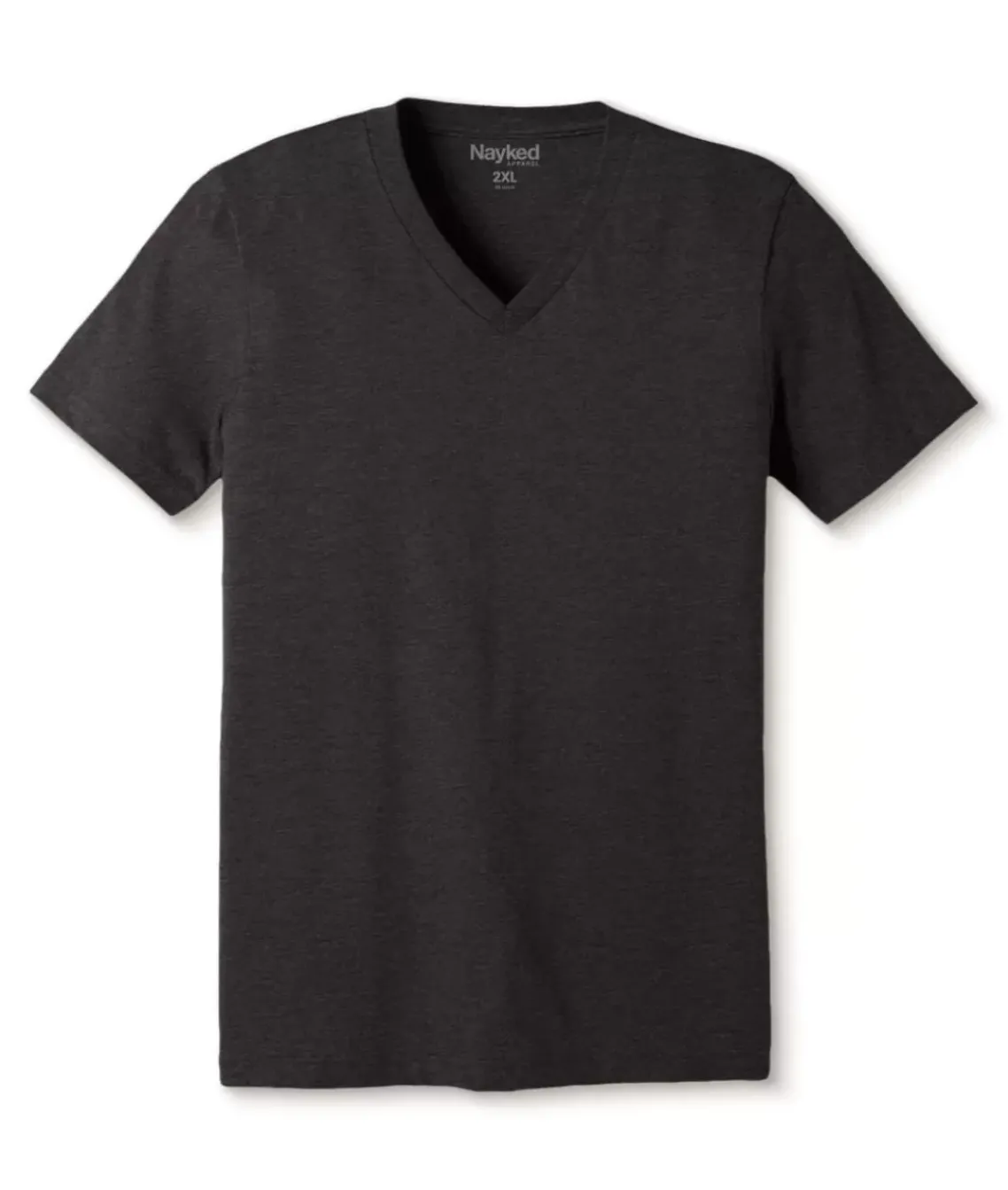 Men'S Classic Soft Heathered Big Short Sleeve V-Neck T-Shirt
