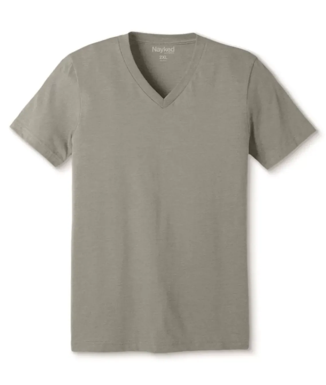 Men'S Classic Soft Heathered Big Short Sleeve V-Neck T-Shirt
