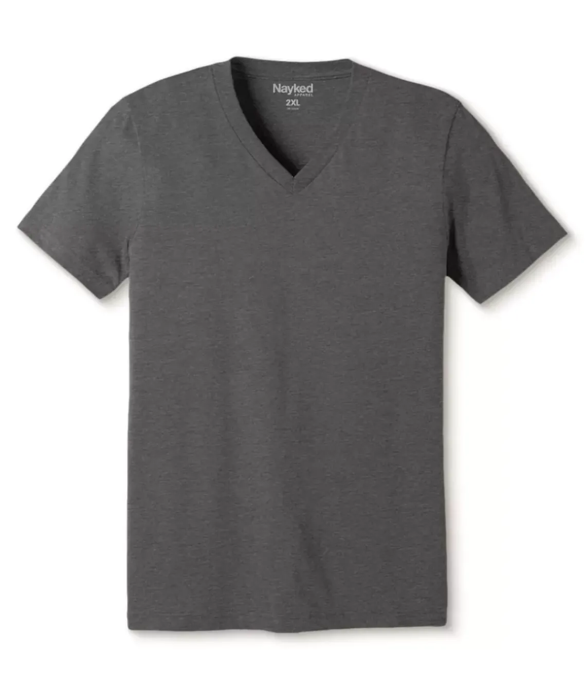 Men'S Classic Soft Heathered Big Short Sleeve V-Neck T-Shirt