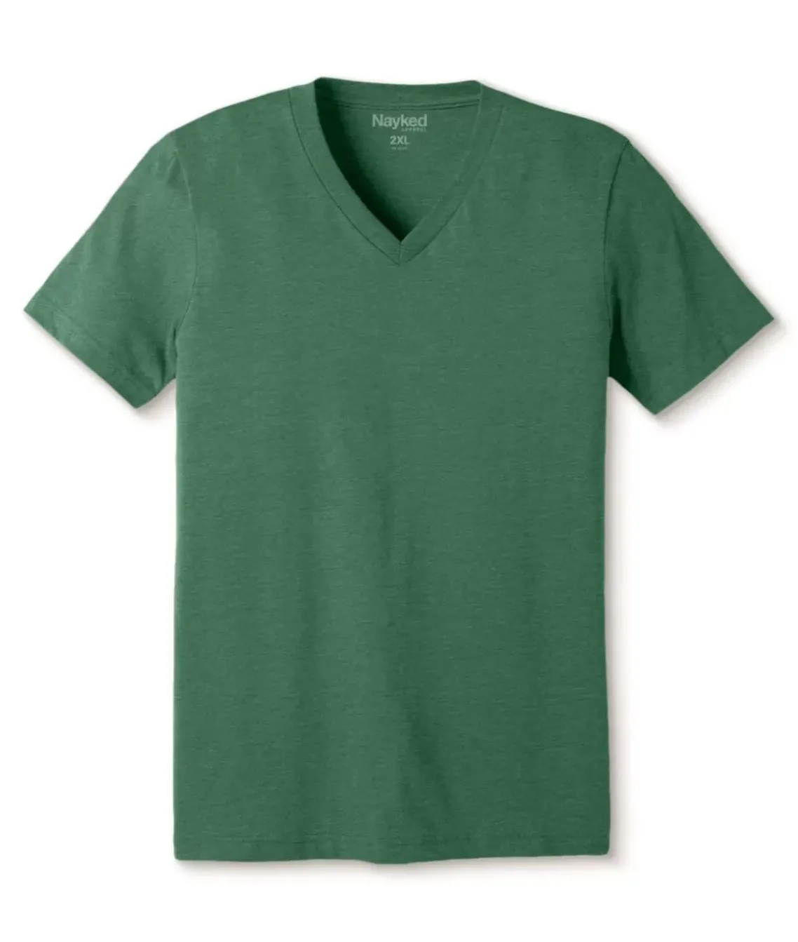 Men'S Classic Soft Heathered Big Short Sleeve V-Neck T-Shirt