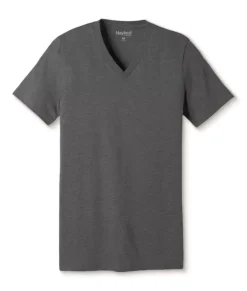 Men'S Classic Soft Heathered Short Sleeve V-Neck T-Shirt