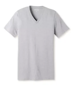 Men'S Classic Soft Heathered Short Sleeve V-Neck T-Shirt