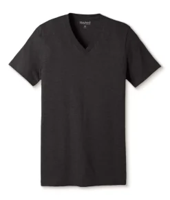 Men'S Classic Soft Heathered Short Sleeve V-Neck T-Shirt
