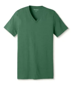 Men'S Classic Soft Heathered Short Sleeve V-Neck T-Shirt