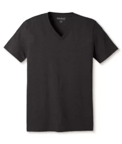 Men'S Classic Soft Heathered Big Short Sleeve V-Neck T-Shirt