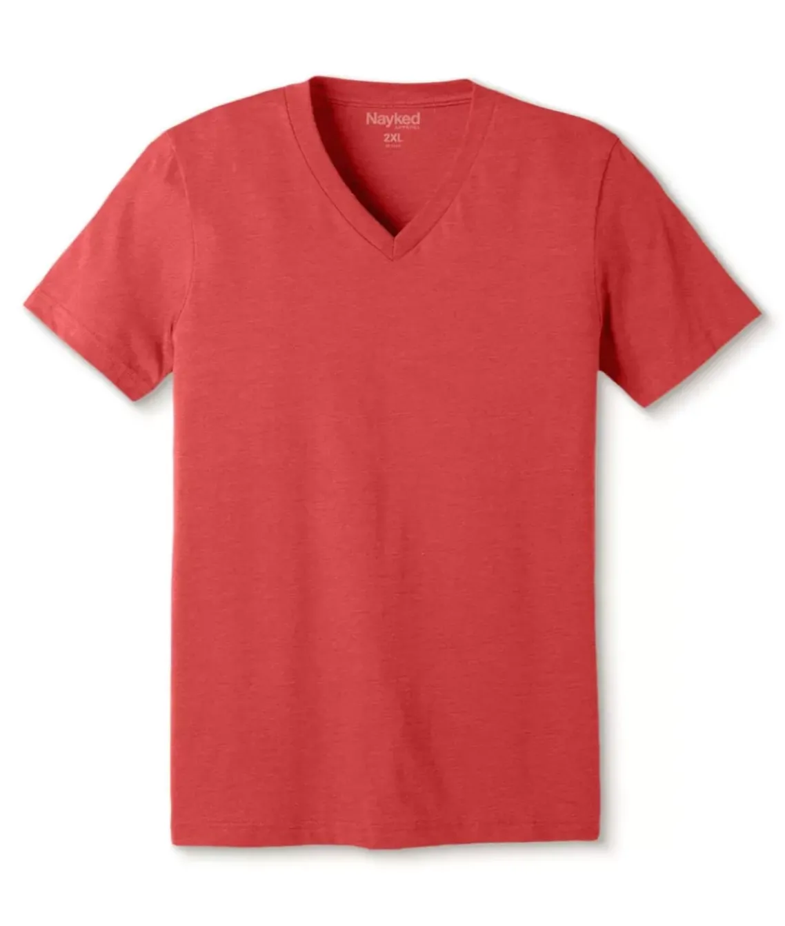 Men'S Classic Soft Heathered Big Short Sleeve V-Neck T-Shirt