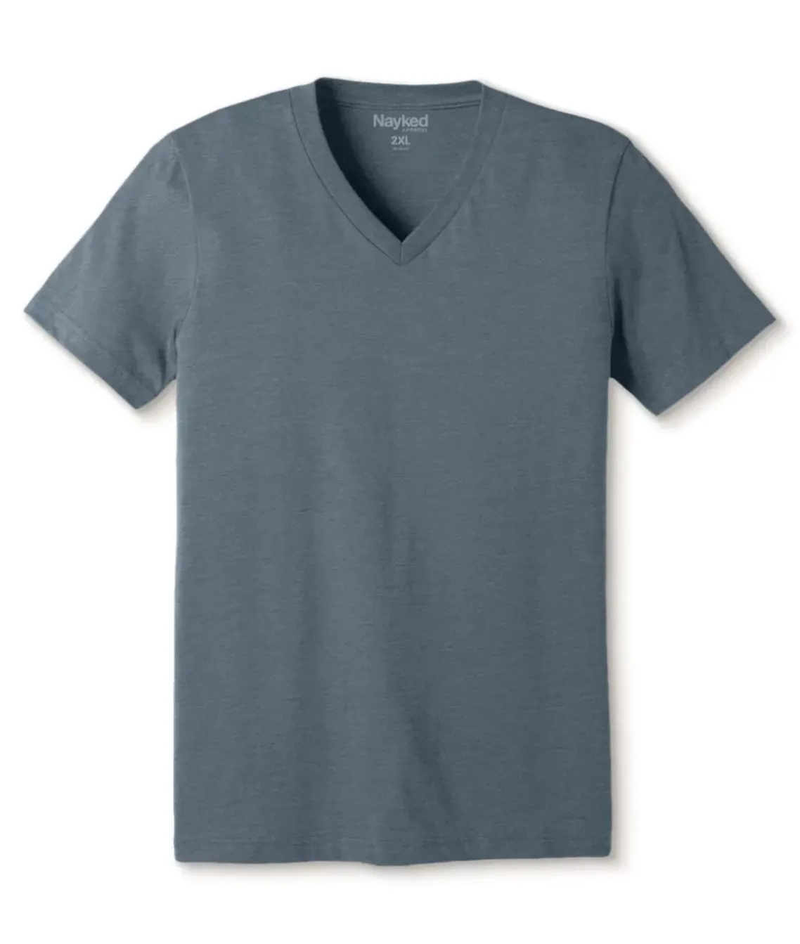 Men'S Classic Soft Heathered Big Short Sleeve V-Neck T-Shirt