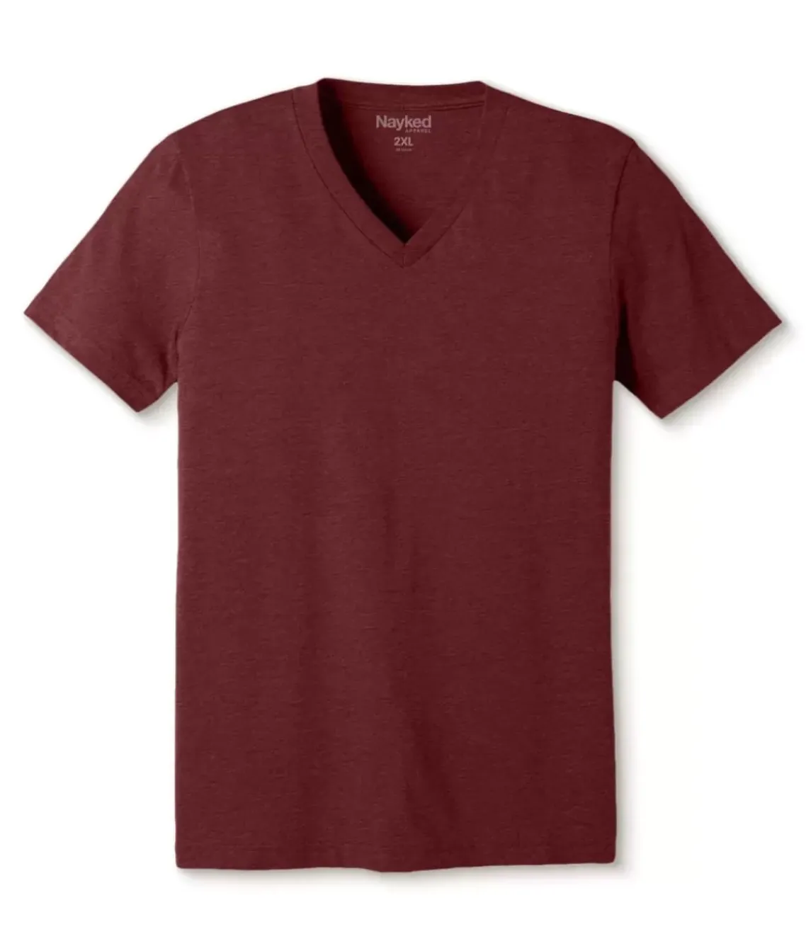 Men'S Classic Soft Heathered Big Short Sleeve V-Neck T-Shirt