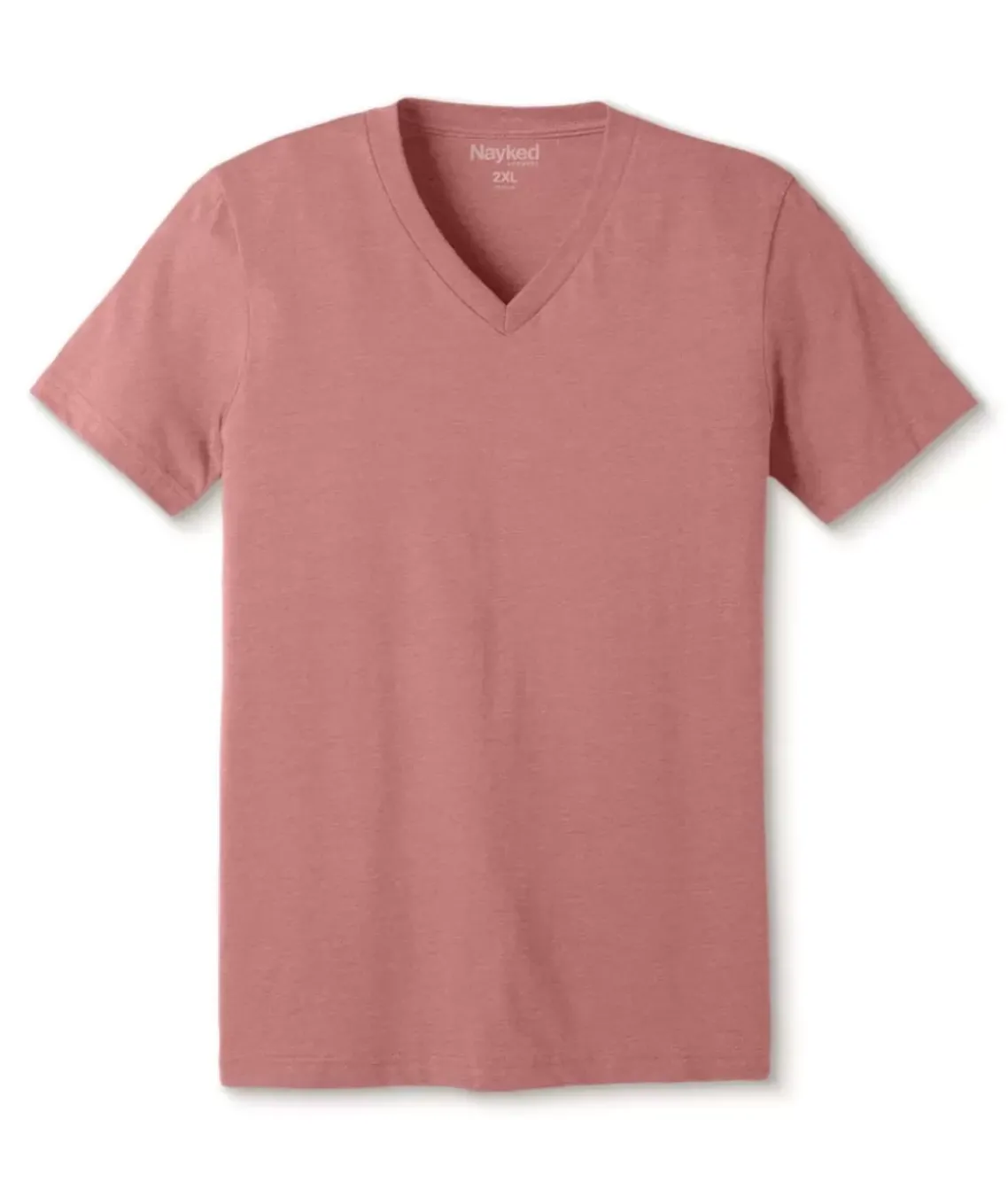Men'S Classic Soft Heathered Big Short Sleeve V-Neck T-Shirt