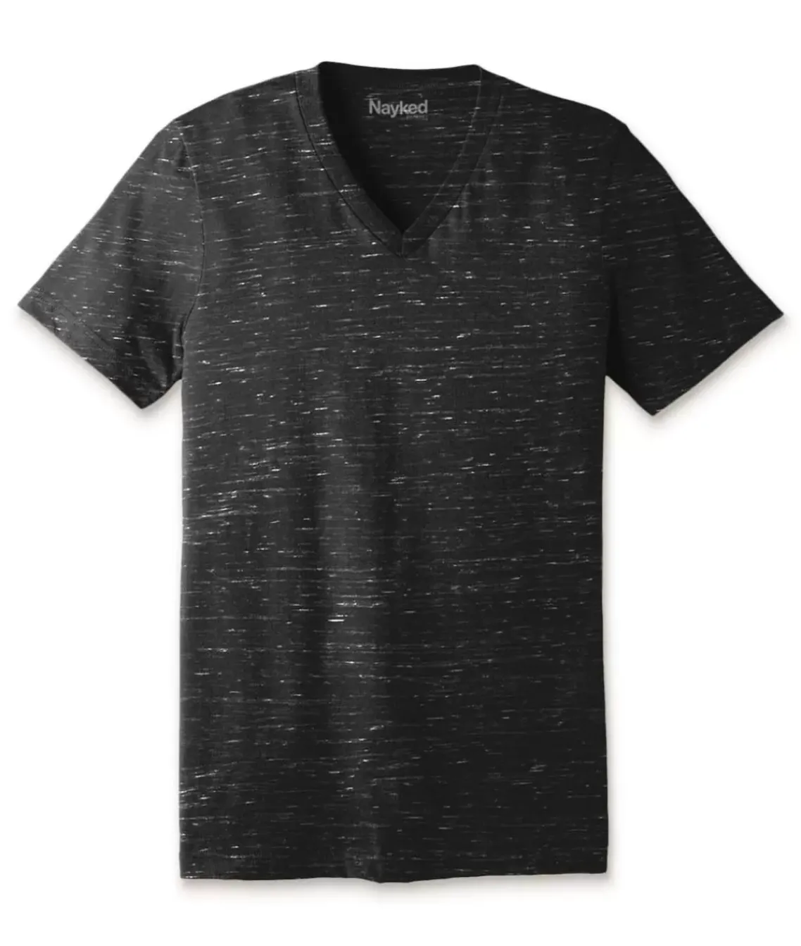 Men'S Marbled Jersey V-Neck T-Shirt