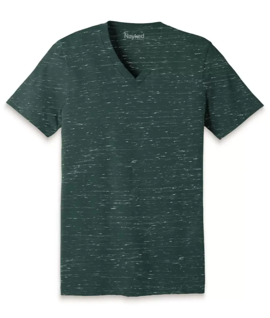 Men'S Marbled Jersey V-Neck T-Shirt