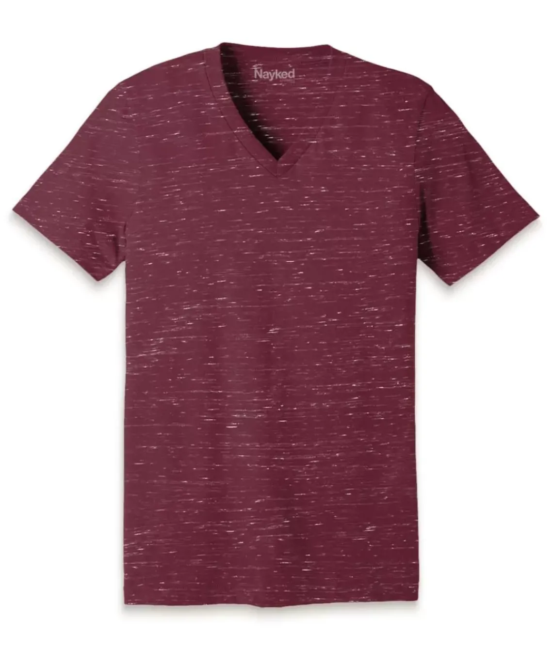 Men'S Marbled Jersey V-Neck T-Shirt
