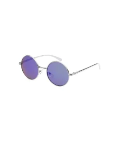 Men'S Metallic Round Sunglasses, Lifetime Guarantee