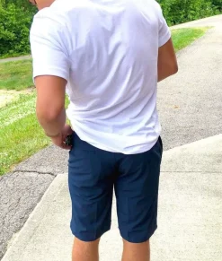 Men'S Navy Hybrid Stretch Short/Discontinued