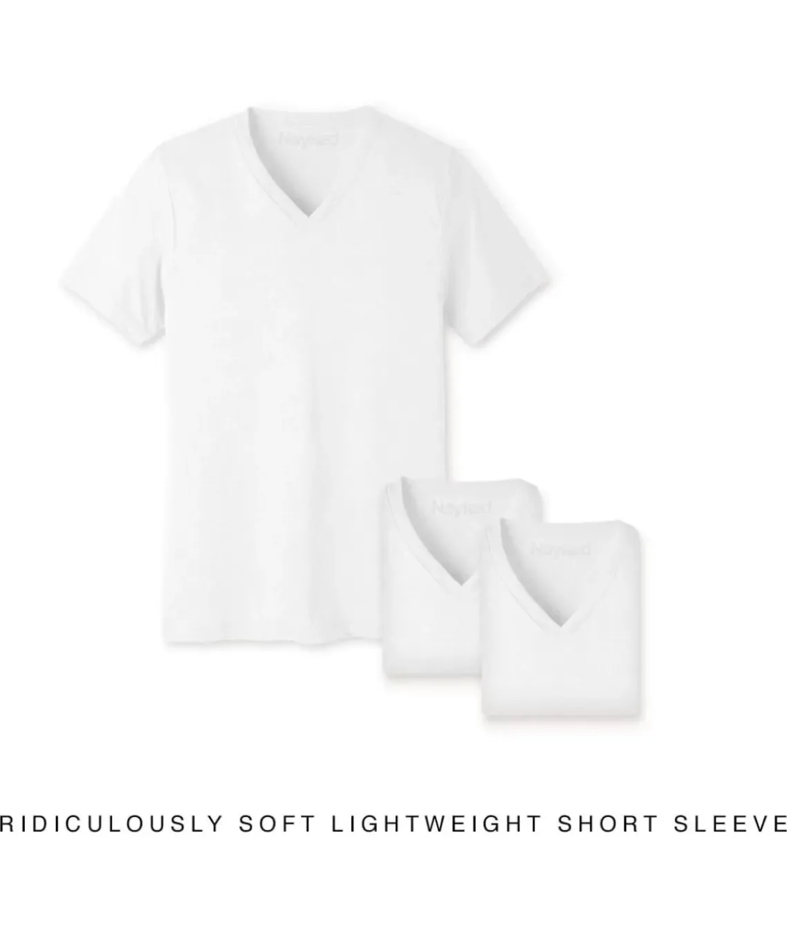 Men'S 3Pk Ridiculously Soft Lightweight V-Neck T-Shirt