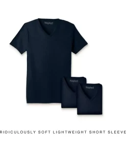 Men'S 3Pk Ridiculously Soft Lightweight V-Neck T-Shirt