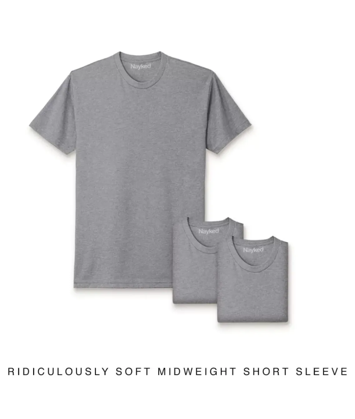 Men'S 3Pk Ridiculously Soft Midweight Crew T-Shirt