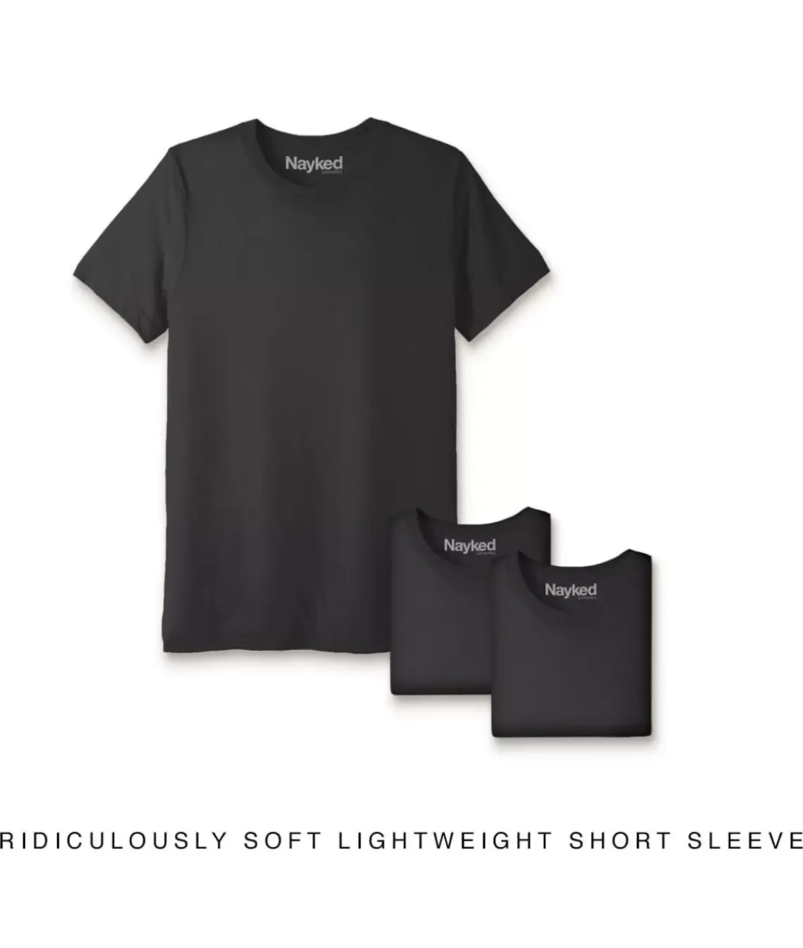 Men'S 3Pk Ridiculously Soft Lightweight Crew Neck T-Shirt