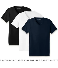 Men'S 3Pk Ridiculously Soft Lightweight V-Neck T-Shirt Favorites