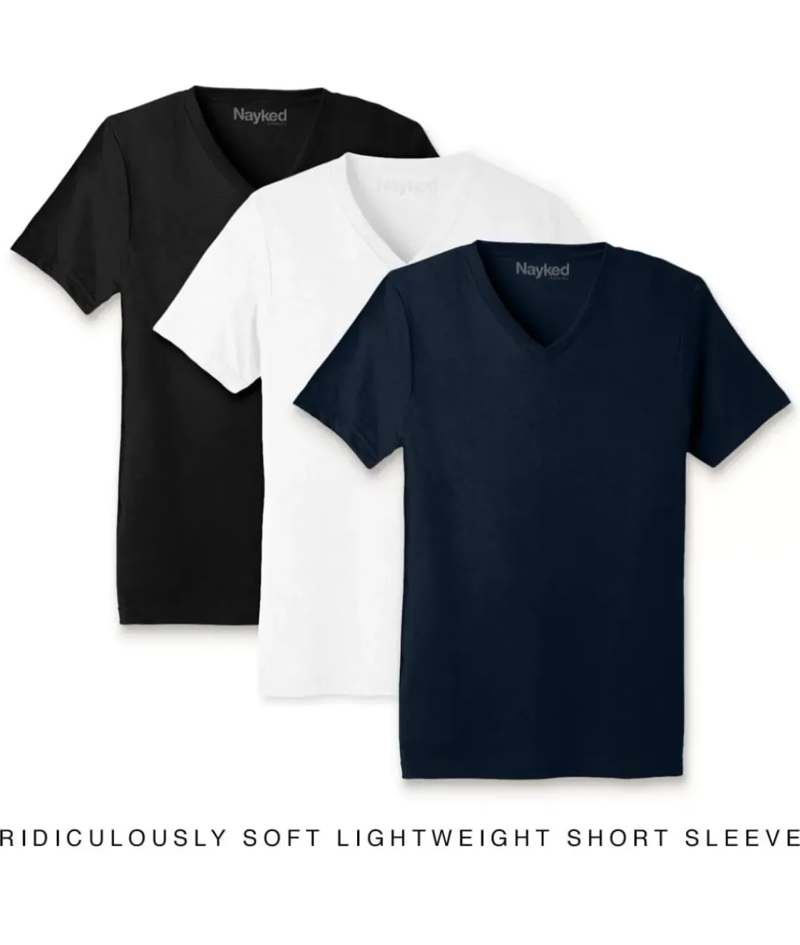 Men'S 3Pk Ridiculously Soft Lightweight V-Neck T-Shirt Favorites