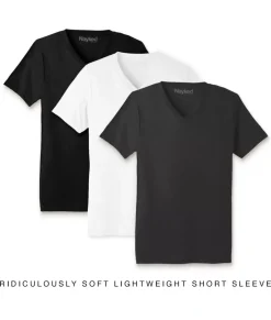 Men'S 3Pk Ridiculously Soft Lightweight V-Neck T-Shirt Favorites