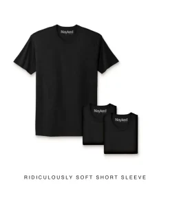 Men'S 3Pk Ridiculously Soft Short Sleeve Crew Neck 100% Cotton T-Shirt