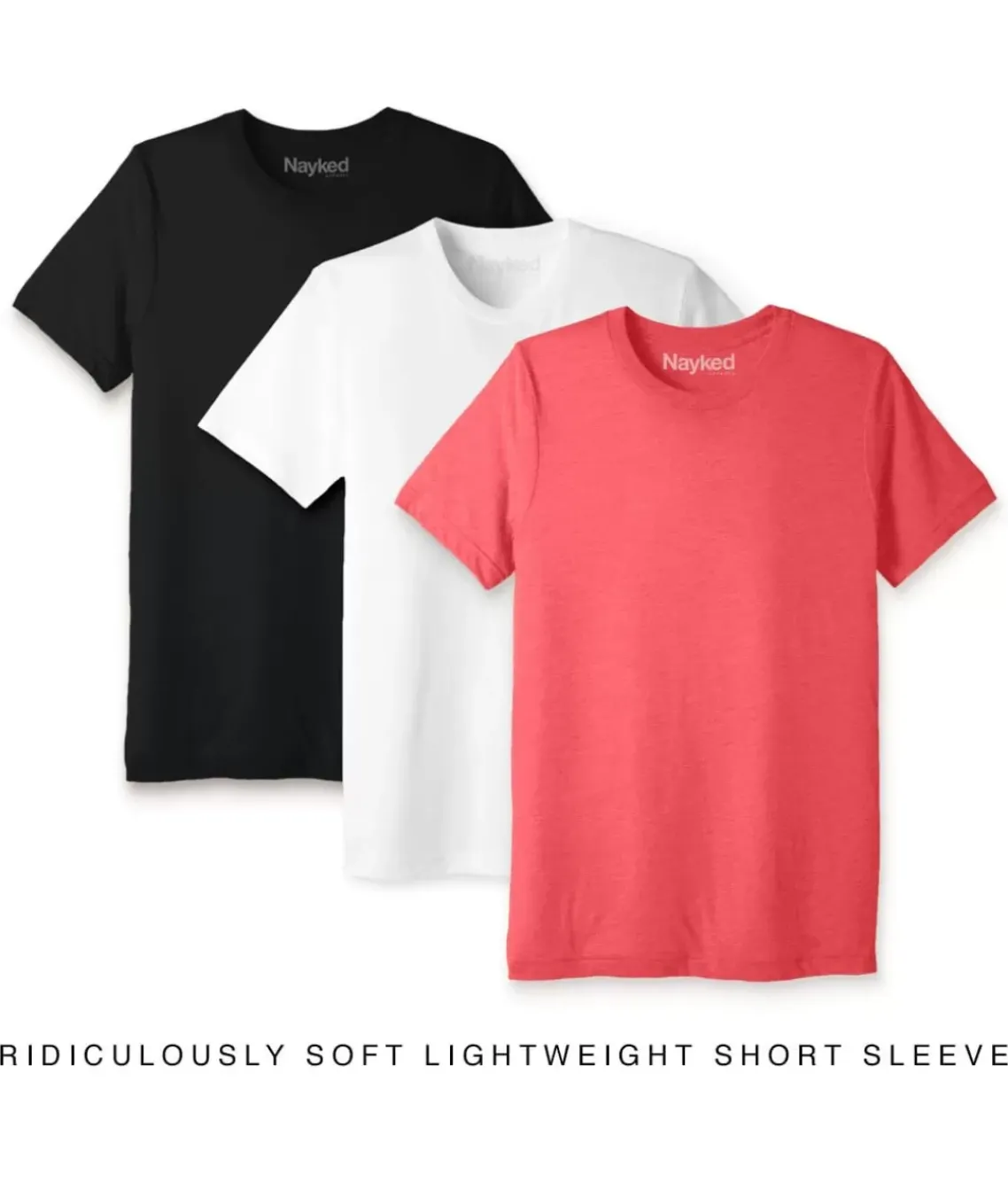 Men'S 3Pk Ridiculously Soft Lightweight Crew Neck T-Shirt Favorites