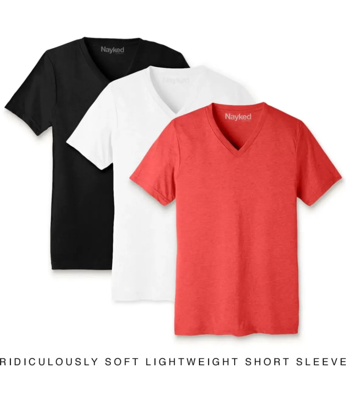 Men'S 3Pk Ridiculously Soft Lightweight V-Neck T-Shirt Favorites