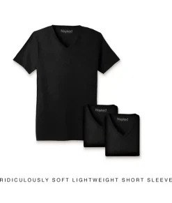 Men'S 3Pk Ridiculously Soft Lightweight V-Neck T-Shirt