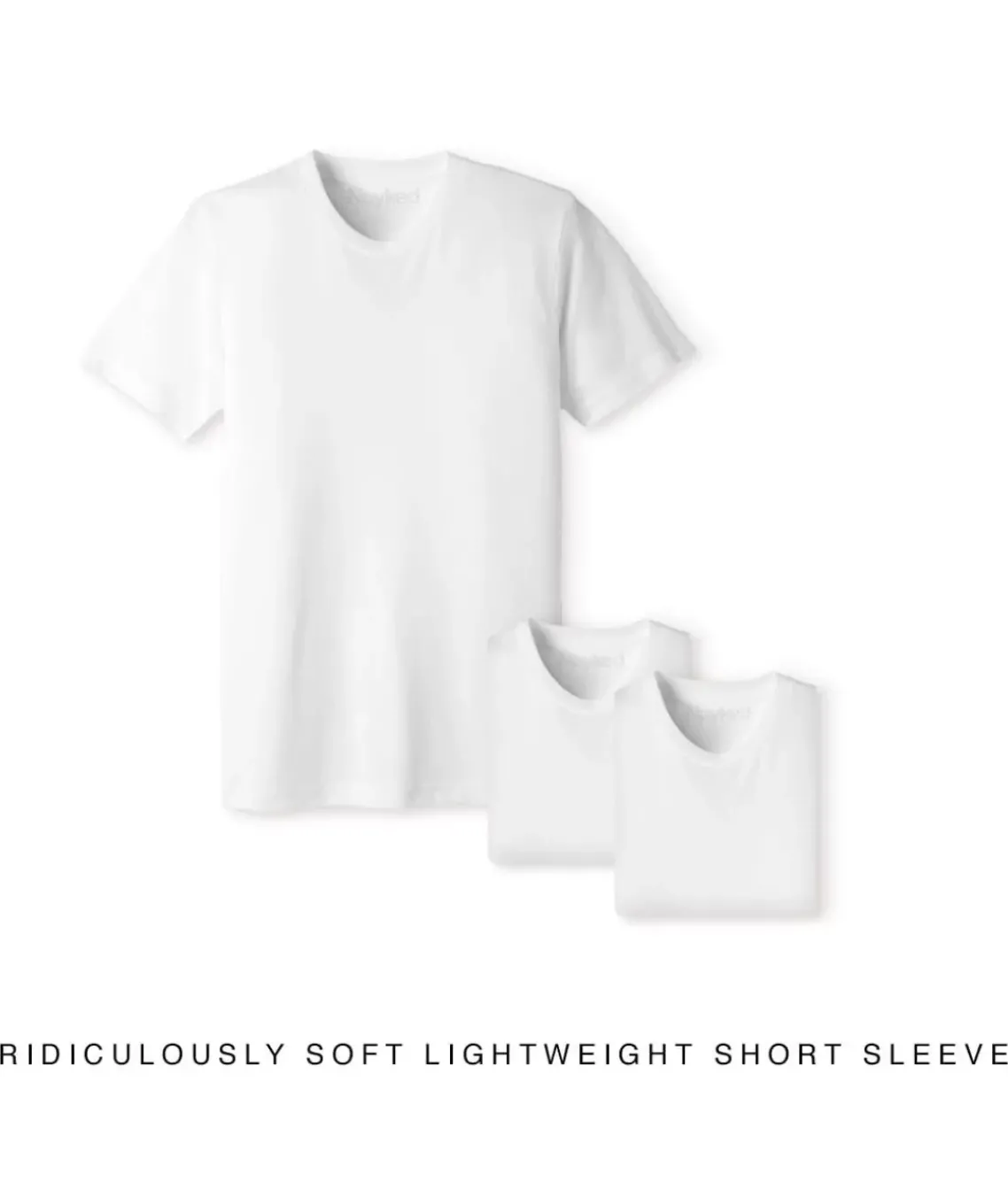 Men'S 3Pk Ridiculously Soft Lightweight Crew Neck T-Shirt