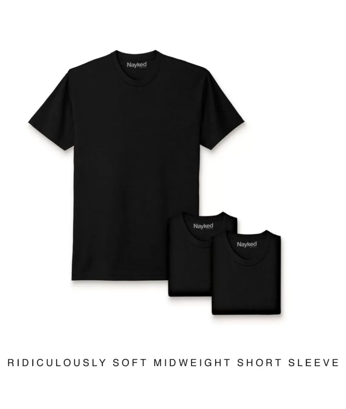 Men'S 3Pk Ridiculously Soft Midweight Crew T-Shirt