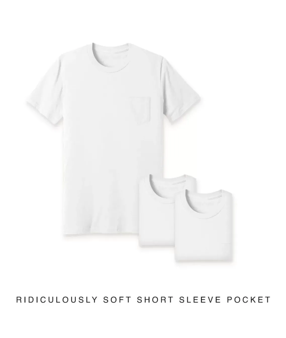 Men'S 3Pk Ridiculously Soft 100% Cotton Pocket T-Shirt