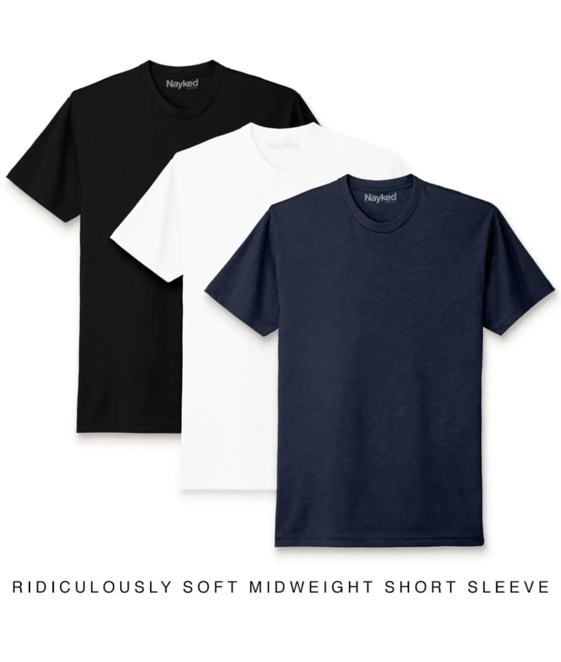 Men'S 3Pk Ridiculously Soft Midweight Crew T-Shirt Favorites