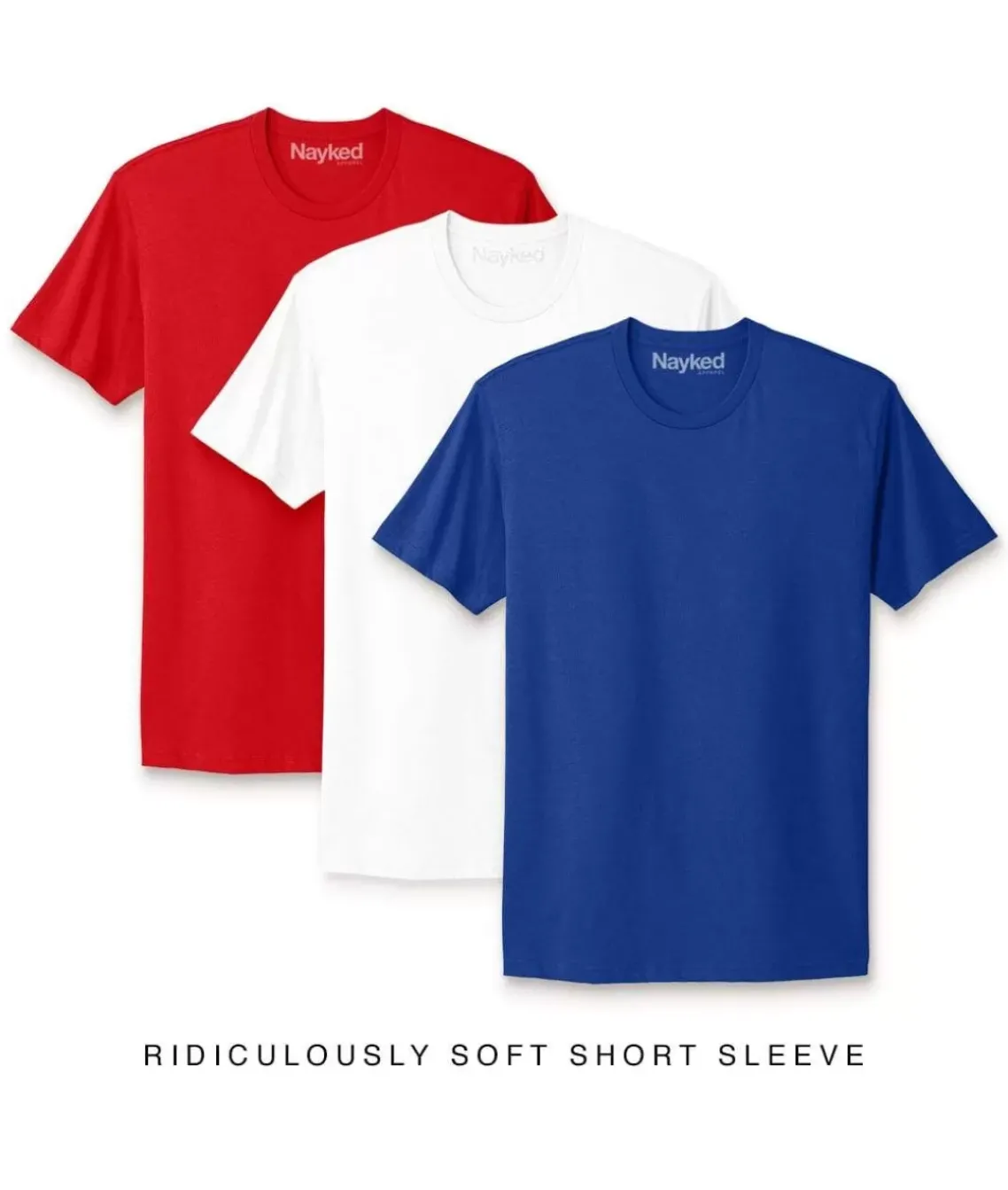 Men'S 3Pk Ridiculously Soft Short Sleeve Crew Neck 100% Cotton T-Shirt Favorites