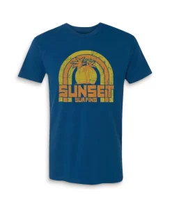Men'S Ridiculously Soft 100% Cotton Graphic Tee | Sunset Surfing