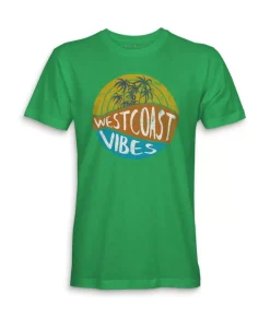 Men'S Ridiculously Soft 100% Cotton Graphic Tee | West Coast Vibes