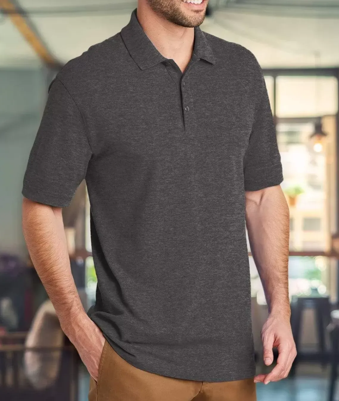 Men'S Ridiculously Soft 100% Cotton Pique Polo Shirt