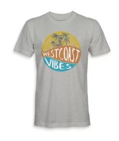 Men'S Ridiculously Soft 100% Cotton Graphic Tee | West Coast Vibes