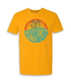 Men'S Ridiculously Soft 100% Cotton Graphic Tee | West Coast Vibes