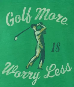 Men'S Ridiculously Soft Big Graphic T-Shirt | Golf More, Worry Less