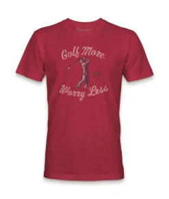 Men'S Ridiculously Soft Big Graphic T-Shirt | Golf More, Worry Less